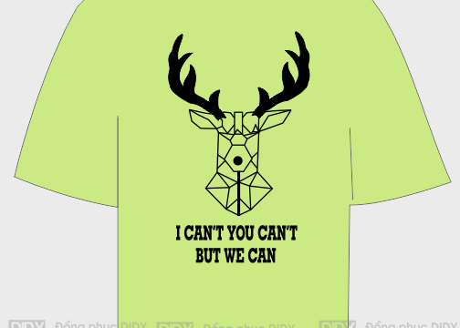 Áo lớp ABC3 - I can't you can't but we can