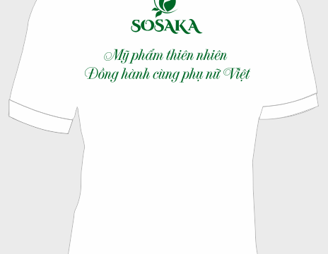 Áo nhân viên mỹ phẩm thiên nhiên SOSAKA