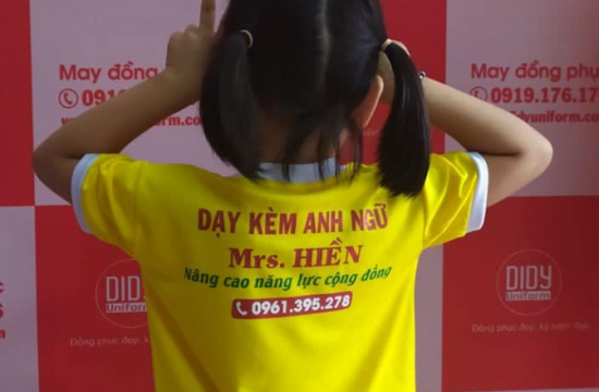 Áo thun trung tâm ngoại ngữ