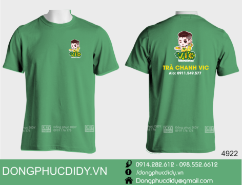 Áo thun đồng phục quán trà chanh VIC Quảng Ngãi