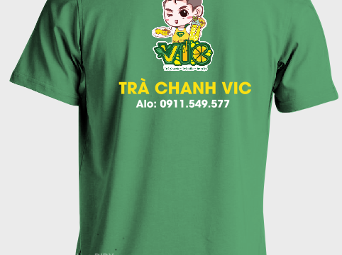 Áo thun đồng phục quán trà chanh VIC Quảng Ngãi