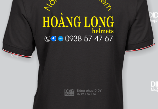 Đồng phục cửa hàng nón bảo hiểm Hoàng Long