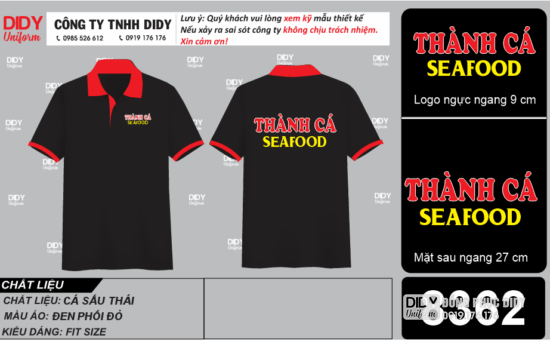 Áo nhân viên - Thành Cá Seafood