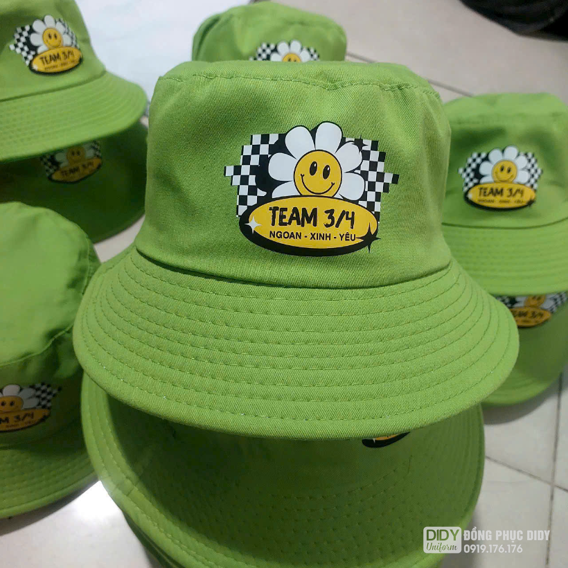 Nhận làm mũ theo mẫu riêng, in/thêu logo nhanh – đẹp – chuẩn màu!